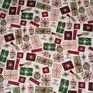 Presents, Gifts Tags & Bows - Christmas Village - Riley Blake Designs - 1 Yard